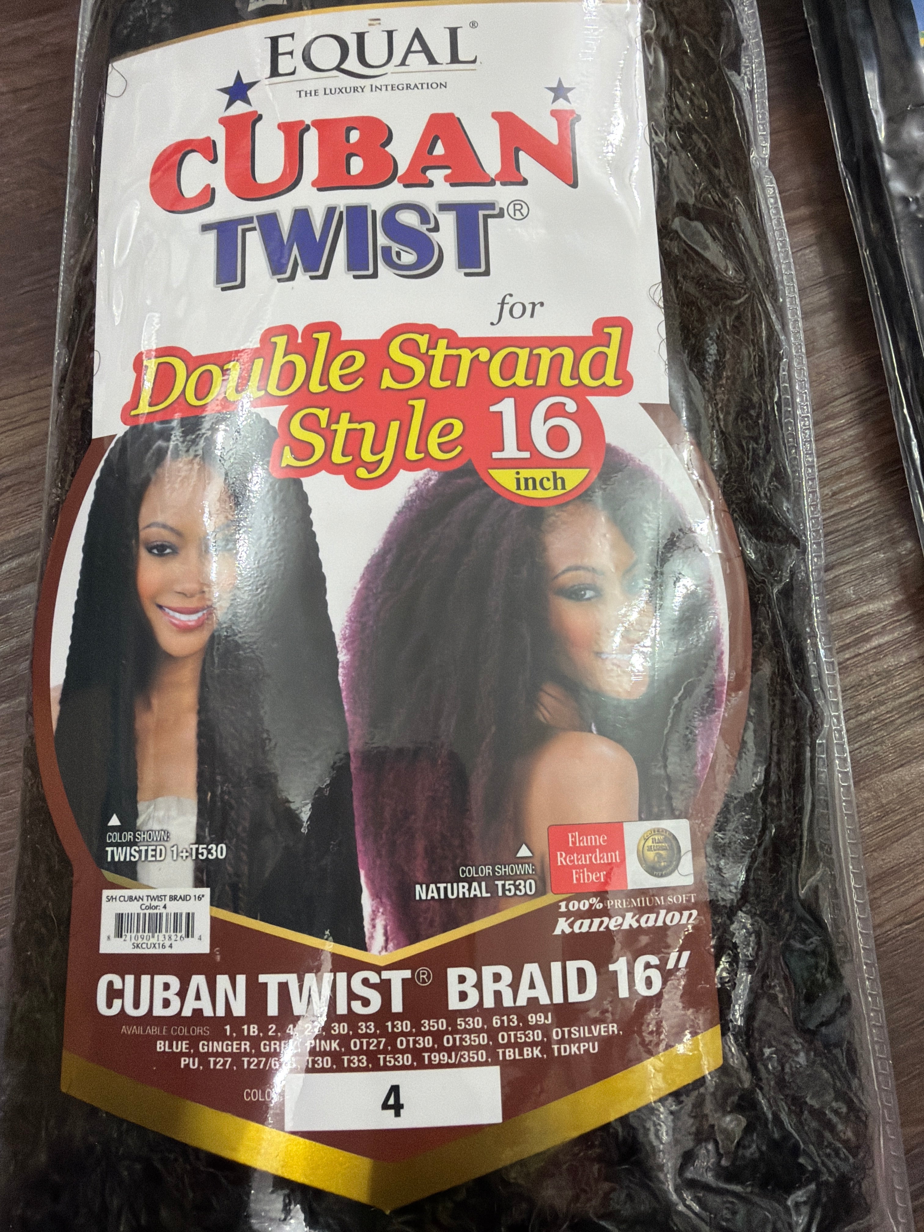 Equal Cuban Twist Braid 16"