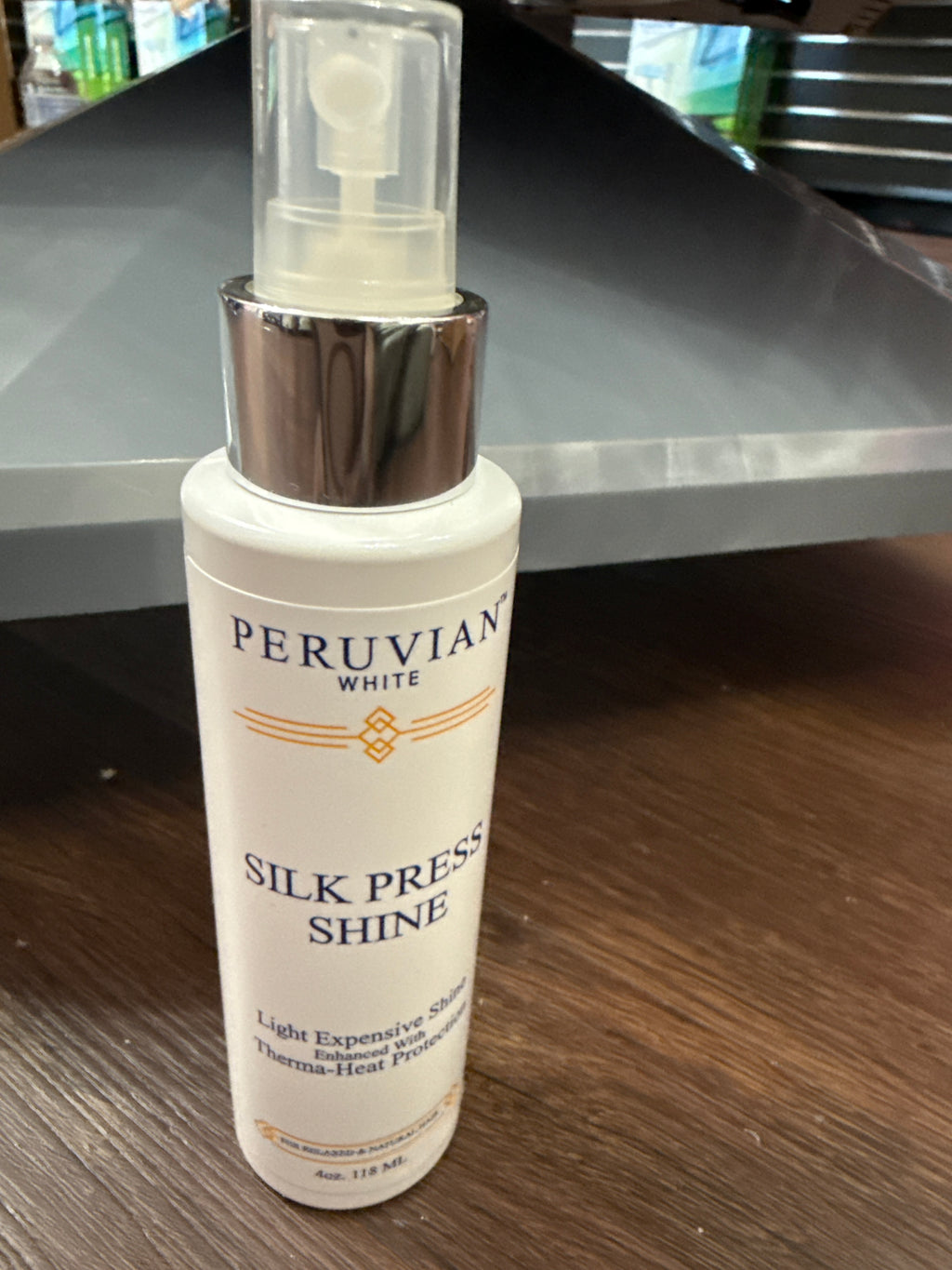 Peruvian White Silk Press Shine
