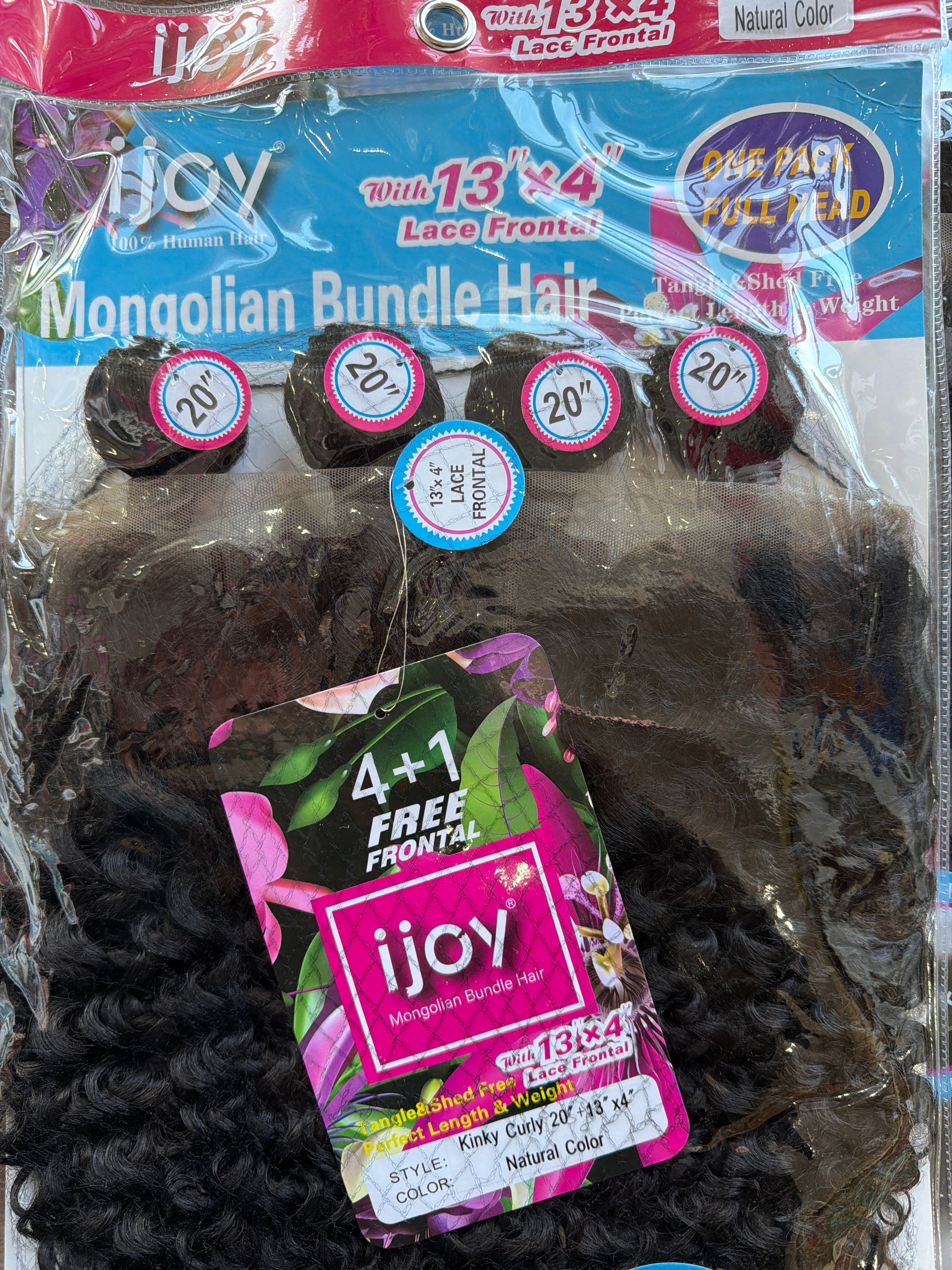 Ijoy Mongolian Kinky Curly Hair(H005ML) 20"