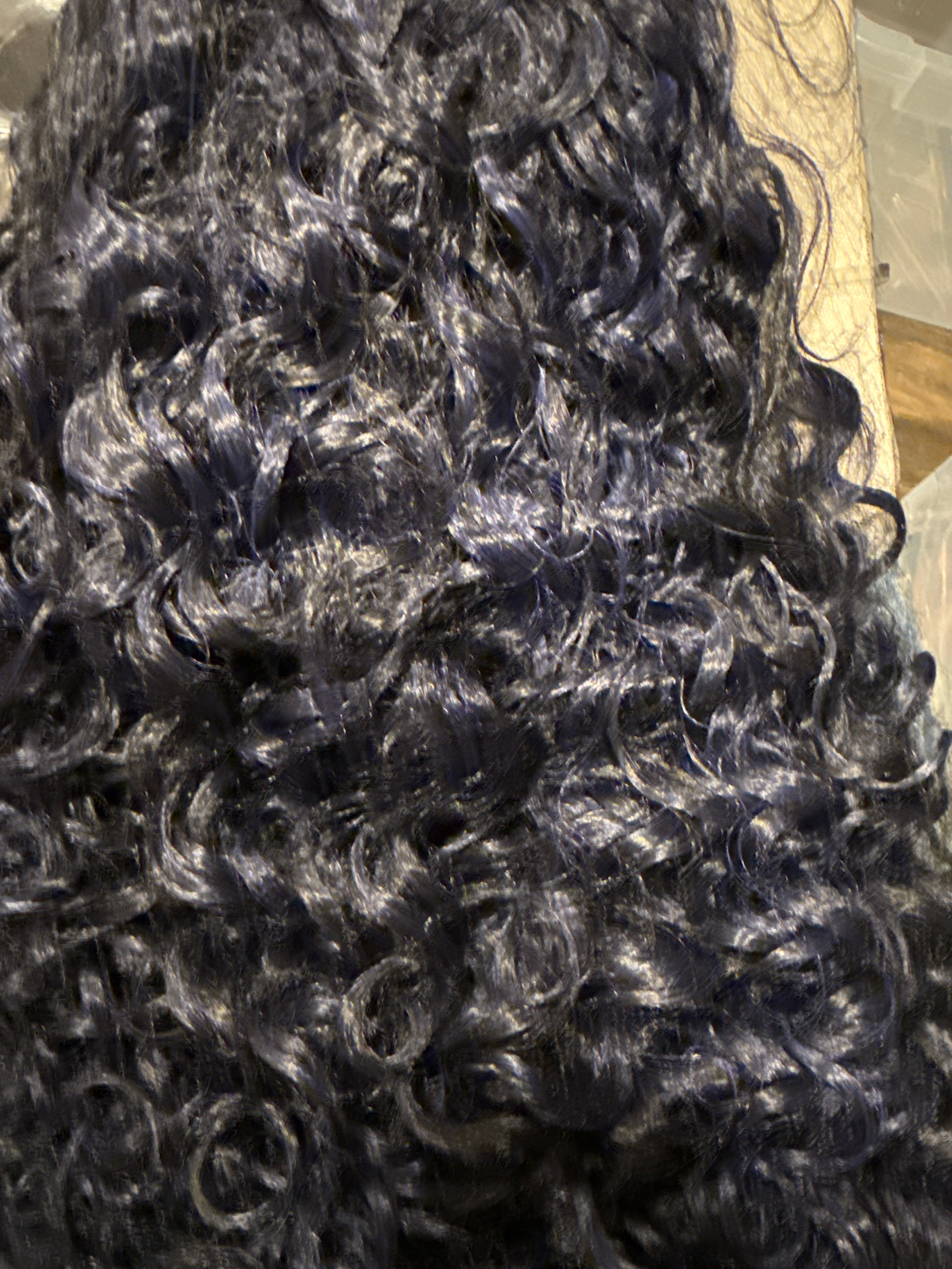 Curly Black Synthetic Wig