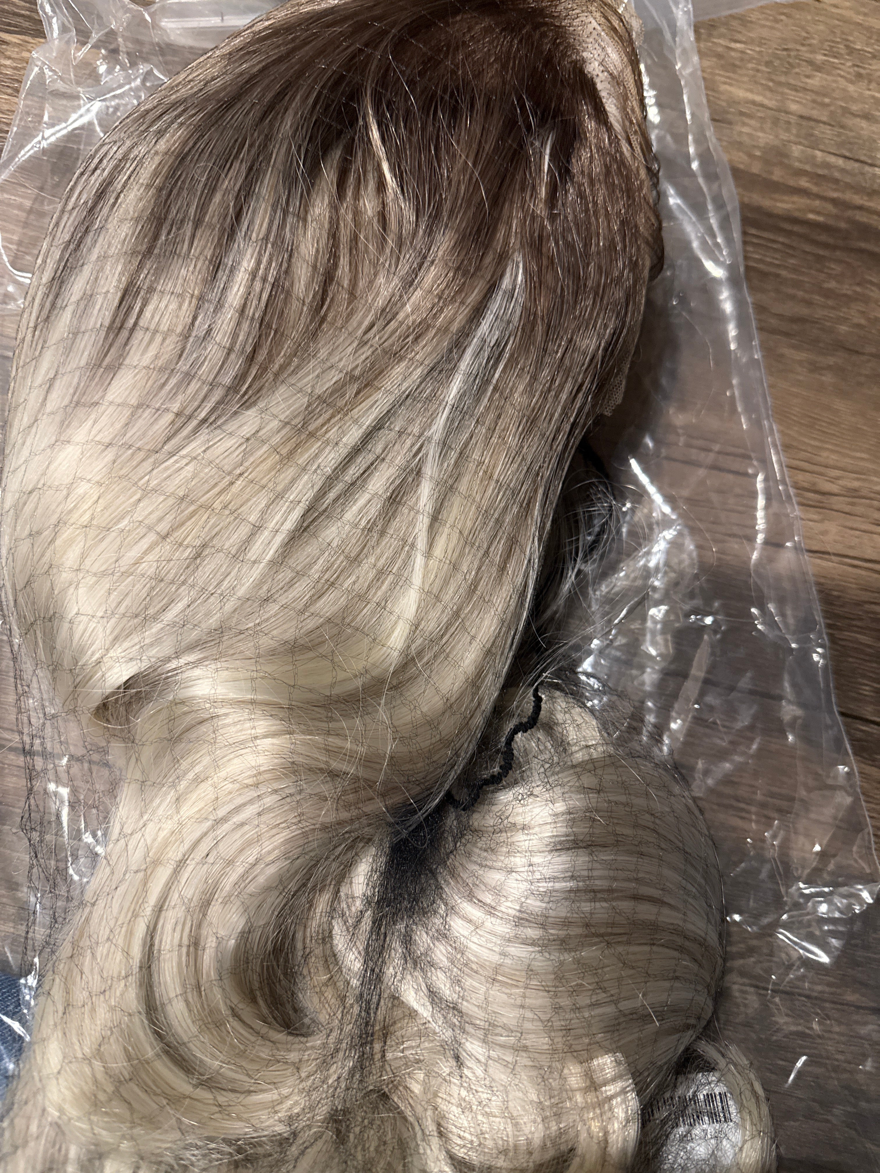 Blonde/Silver Ombre Lace Front Wig