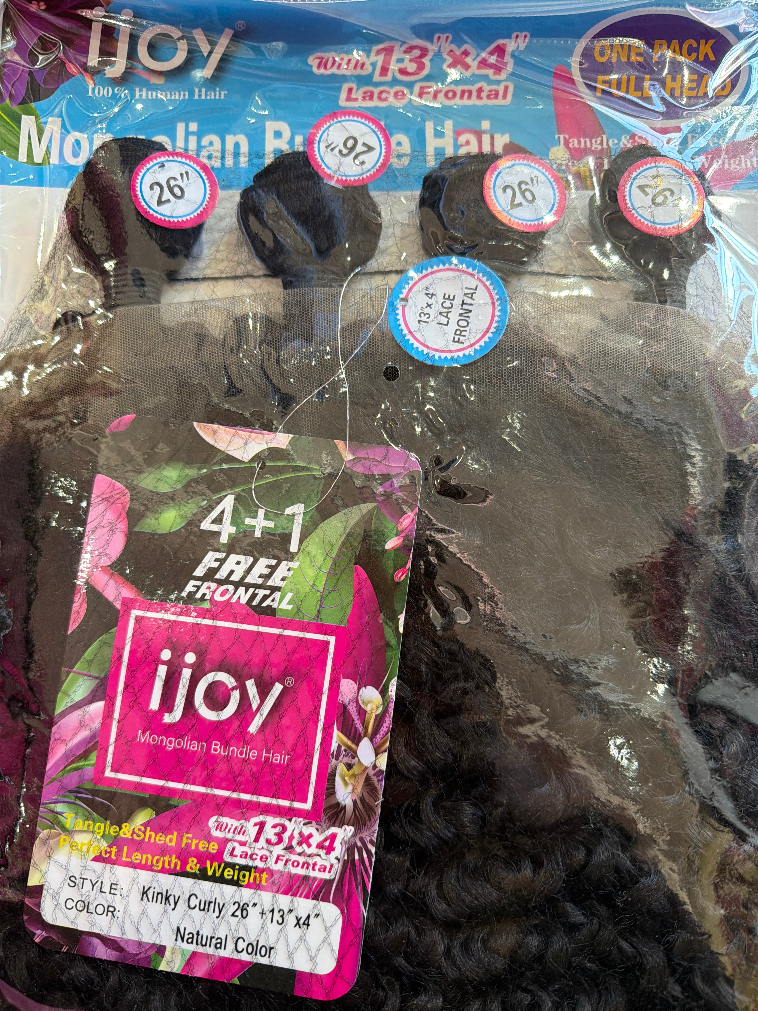 ijoy Kinky Curly Hair Bundle (H005Y8) 26 in