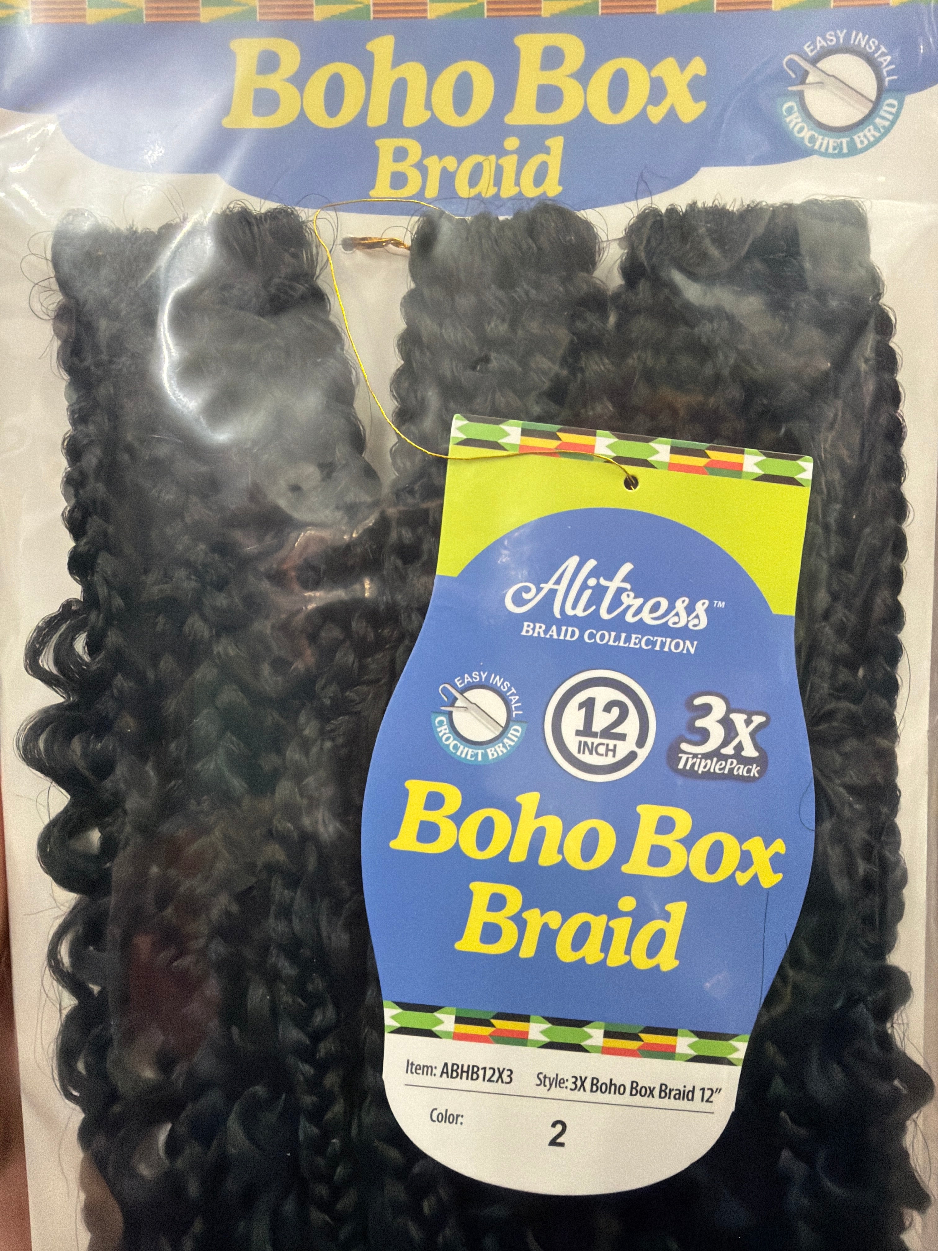 Alitress Boho Box crochet Braid 12"