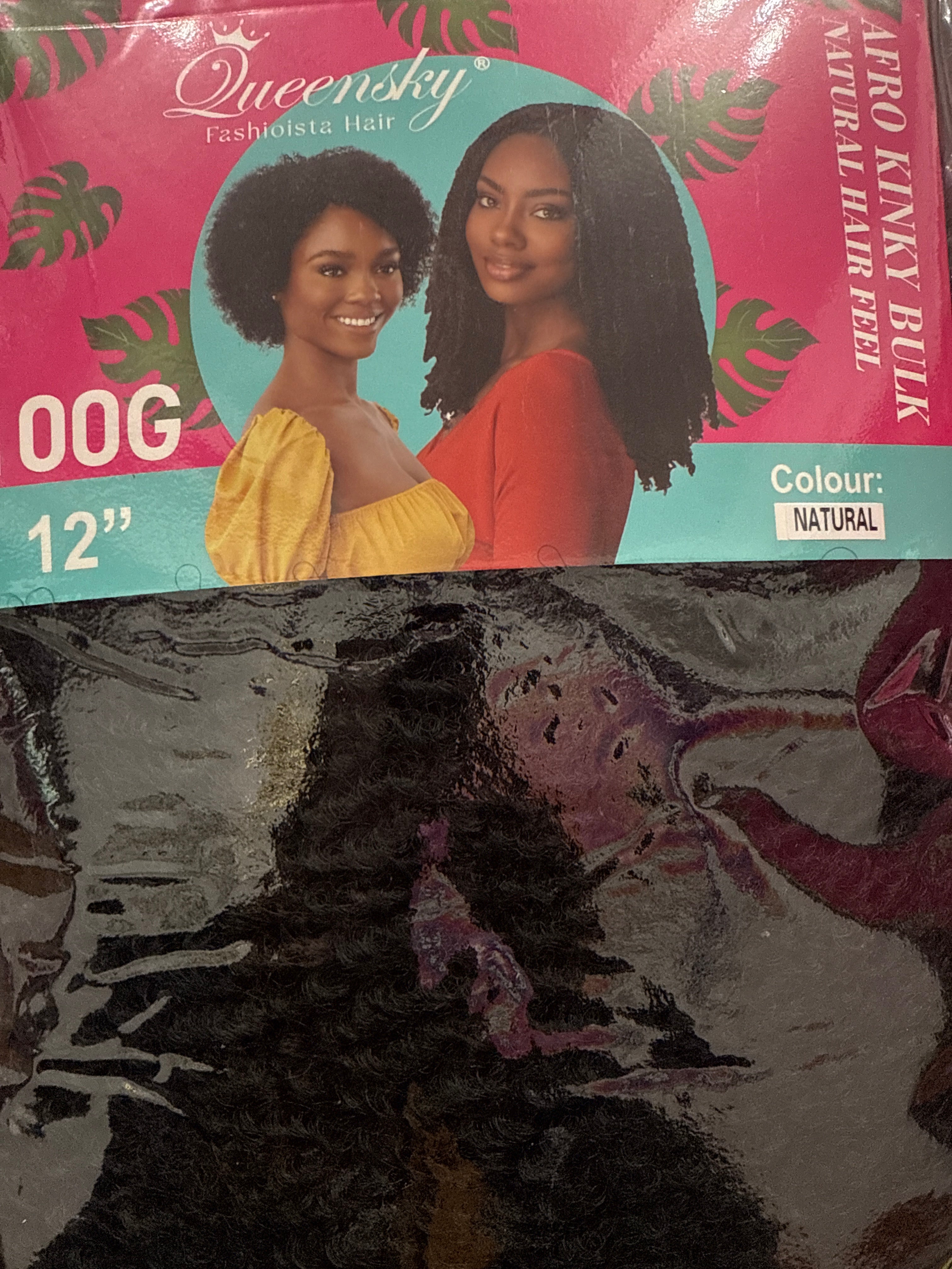 Queensky Afro Kinky Bulk Hair