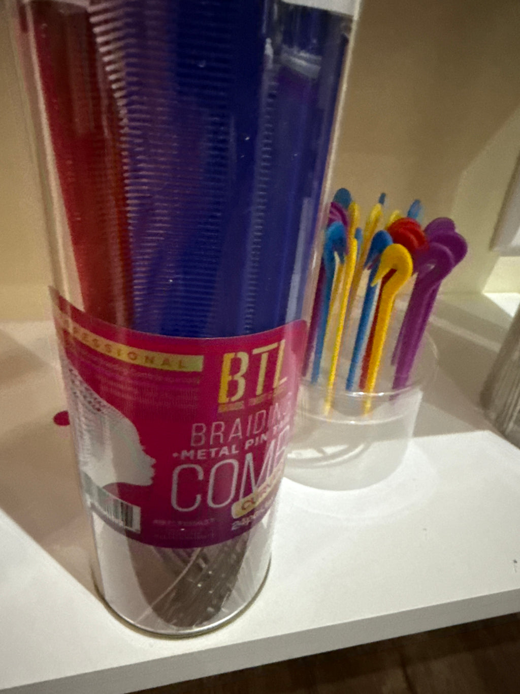 Curved BTL Braiding Combs with Metal Pins