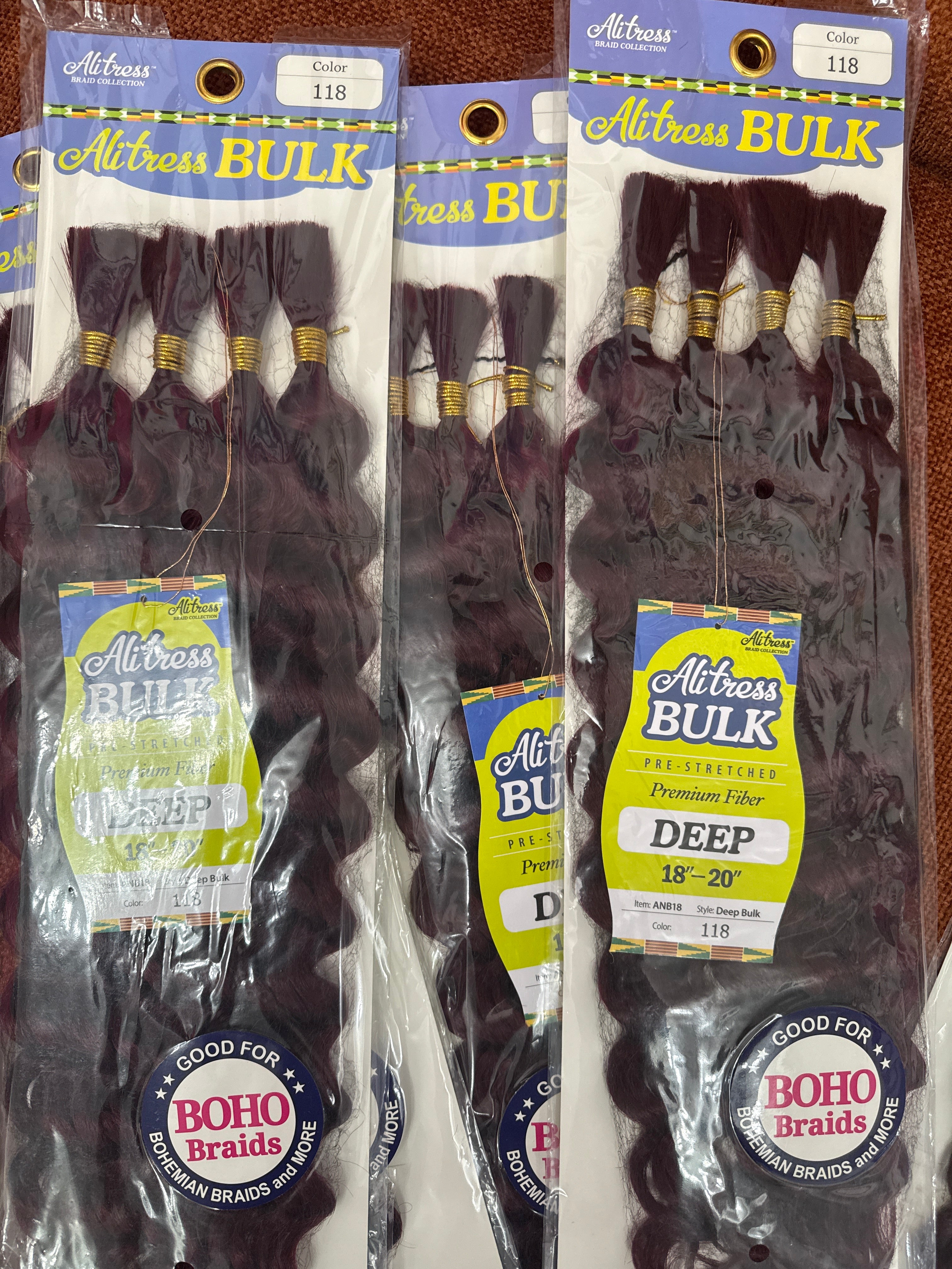 Alitress Bulk Premium Hair 18-20"