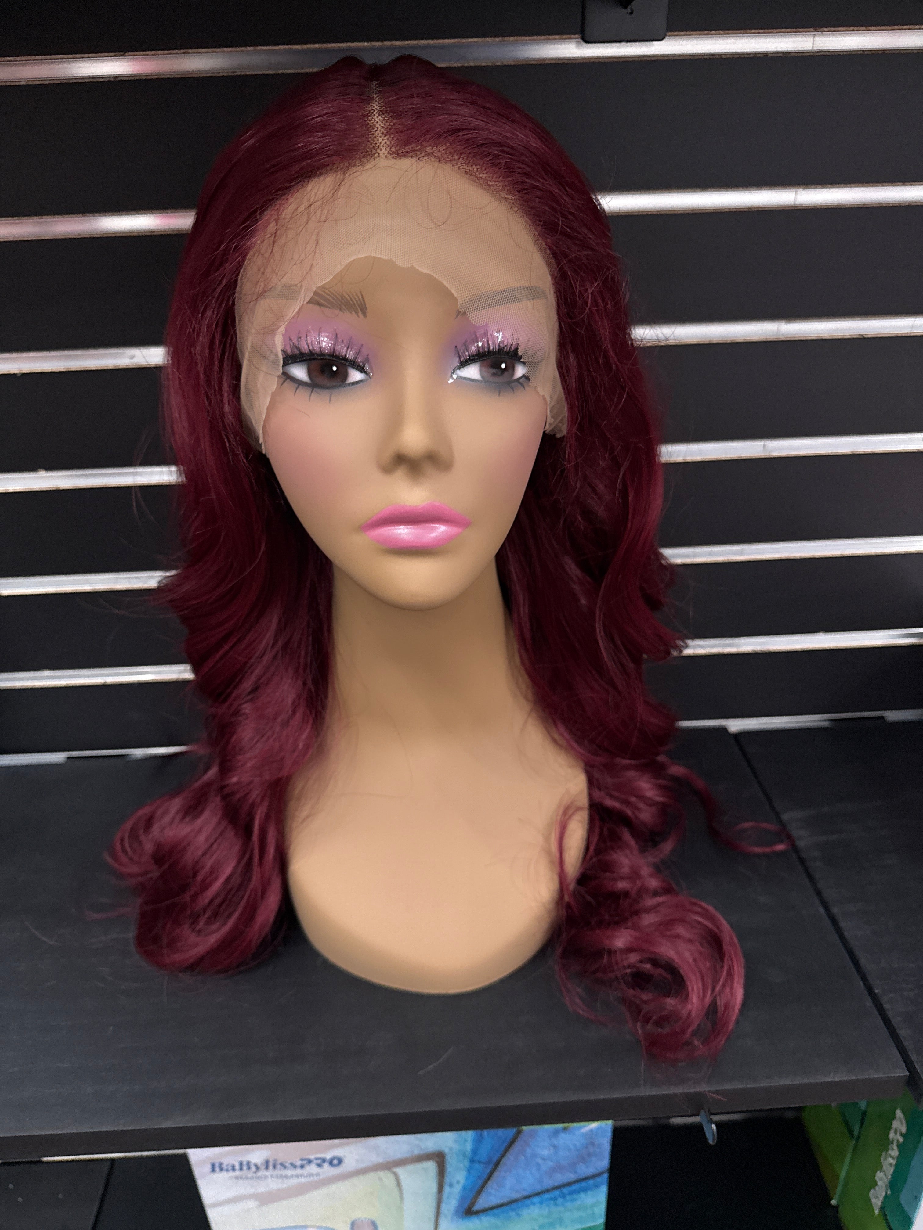 Wavy Burgundy Lace Front Wig