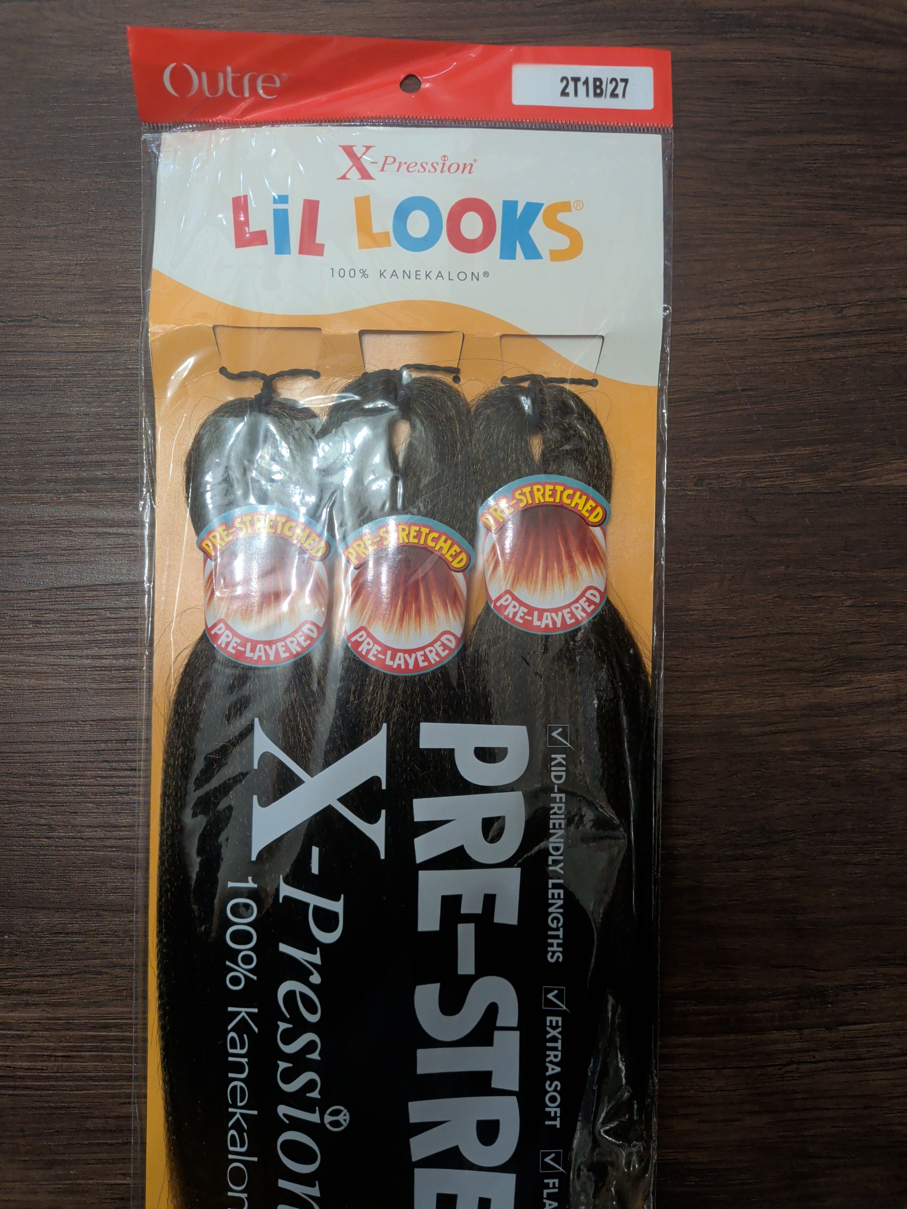Lil looks 3x pre-stretched braid 32" 2T1B/27