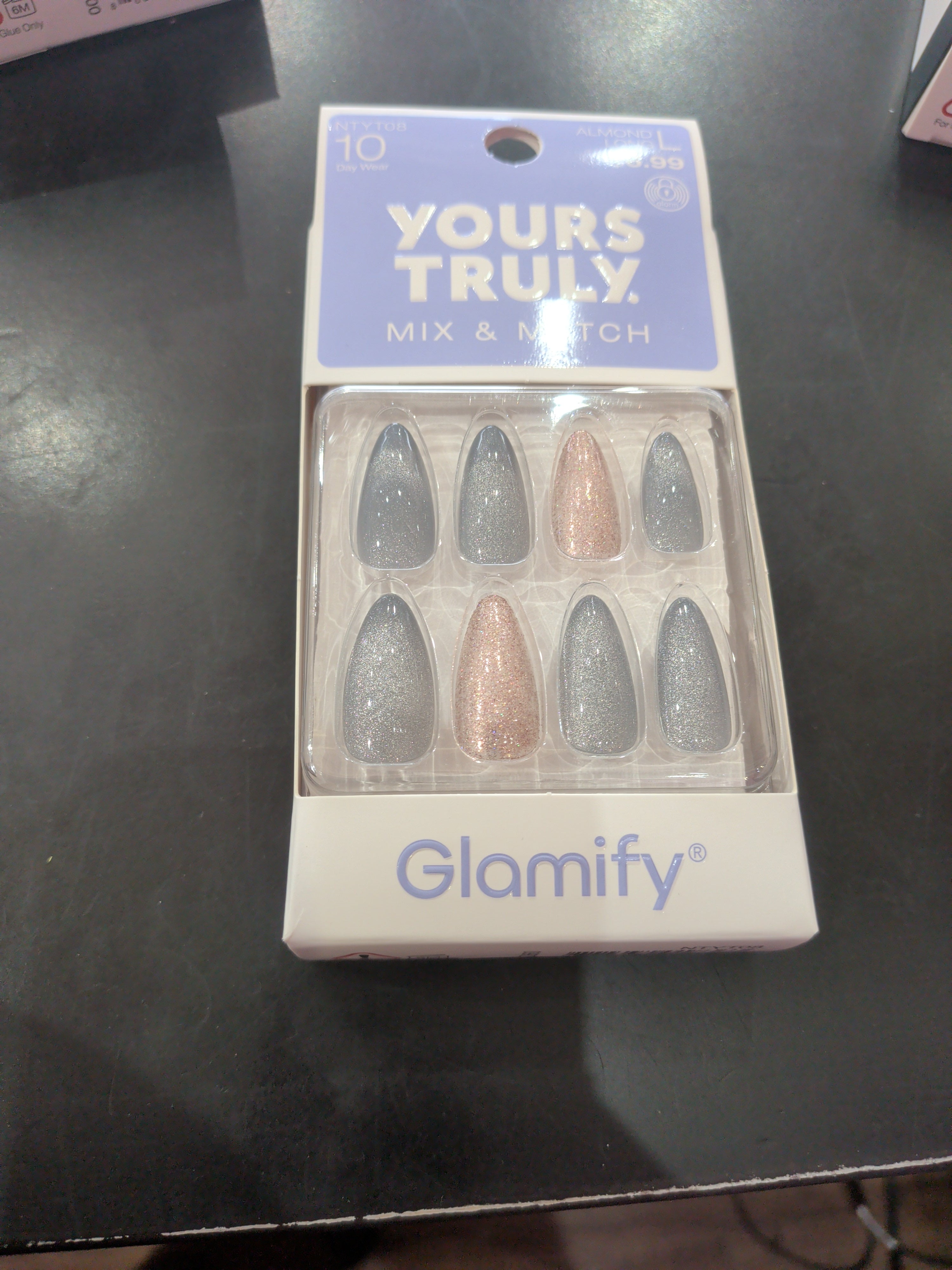 Yours truly mix and match almond nails