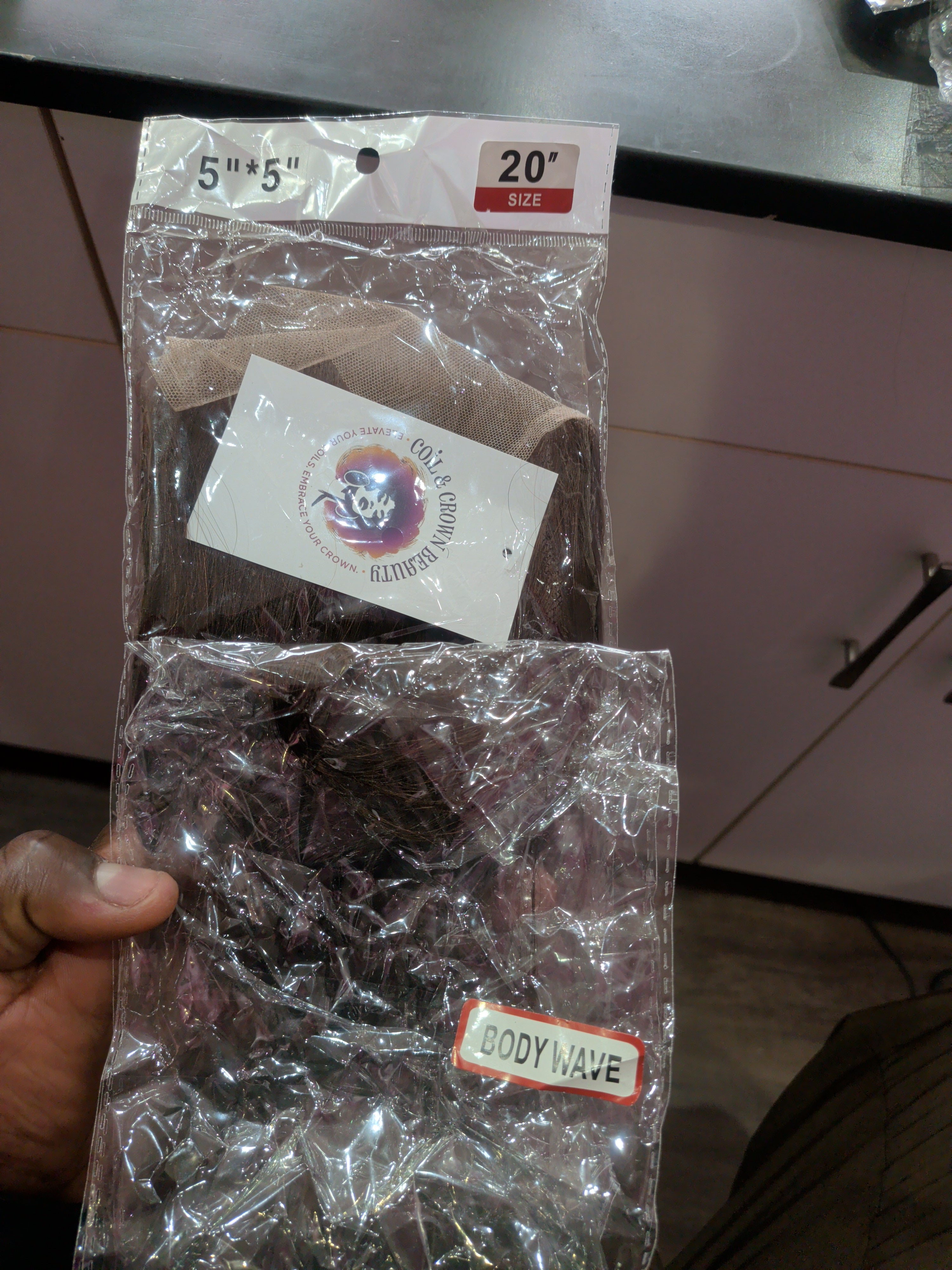 Coil crown 20" Body wave brown