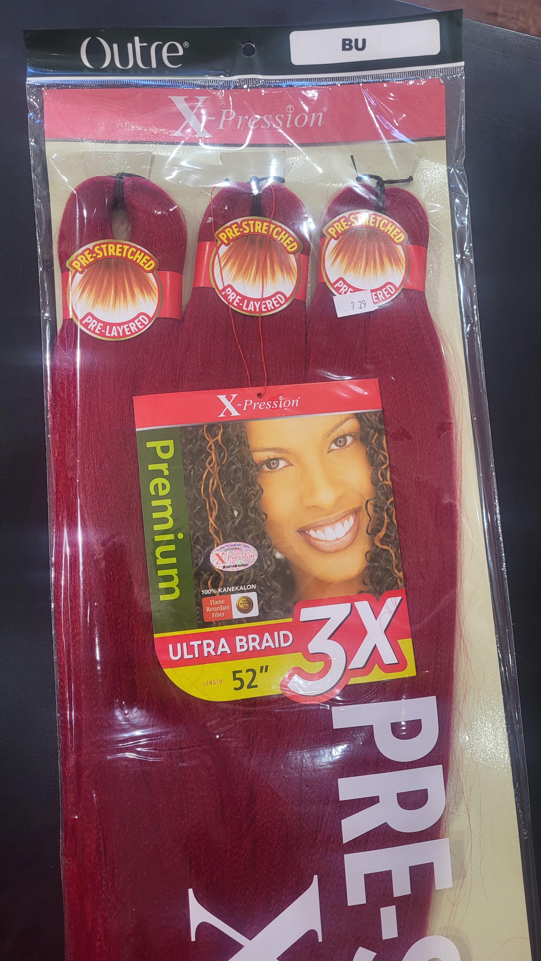 Outre X-Pression Pre-Stretched Braid 52, 1-Pack BU