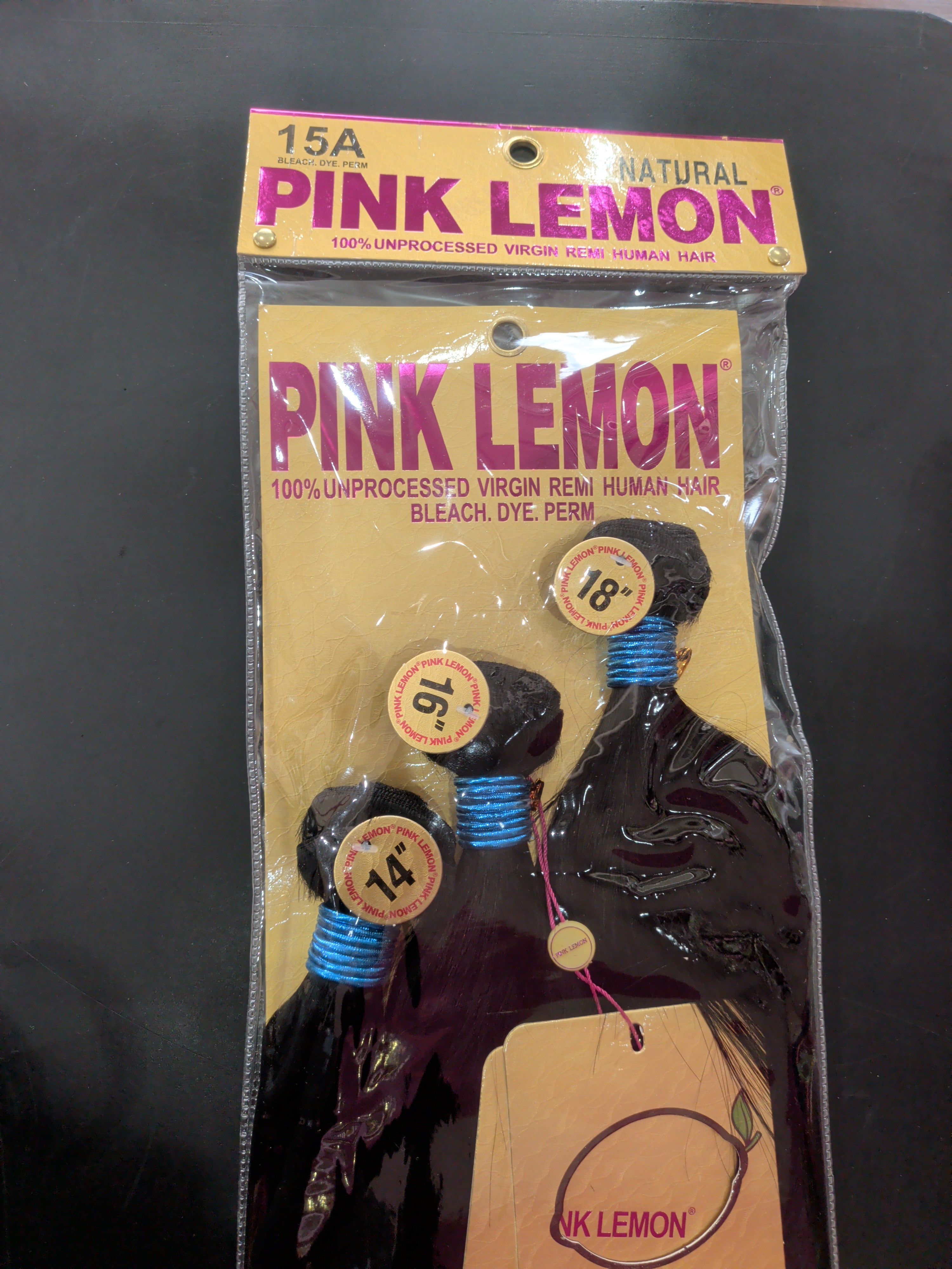 Pink lemon Straight 14"/16"/18"