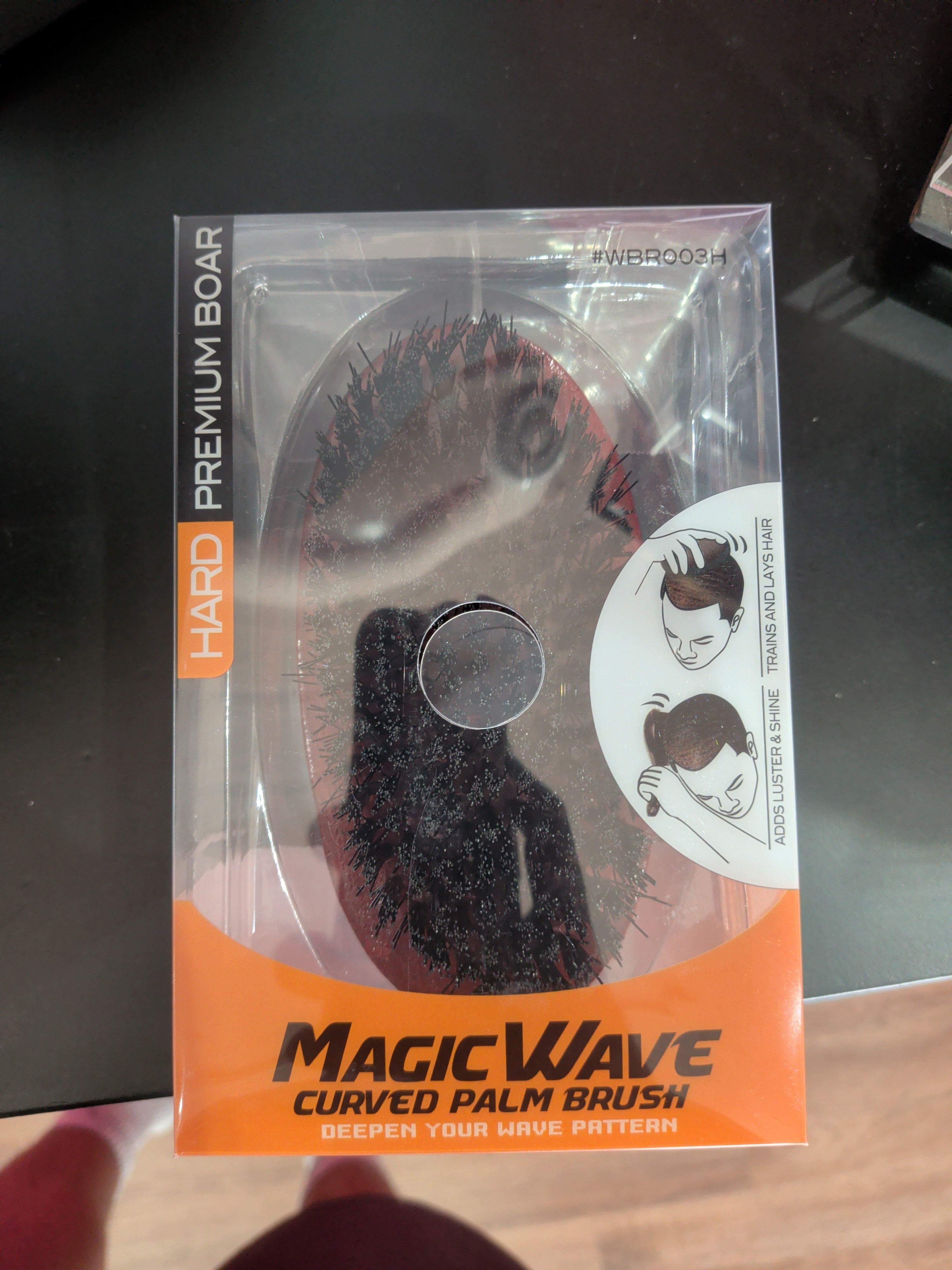 Magic wave curved hard brush