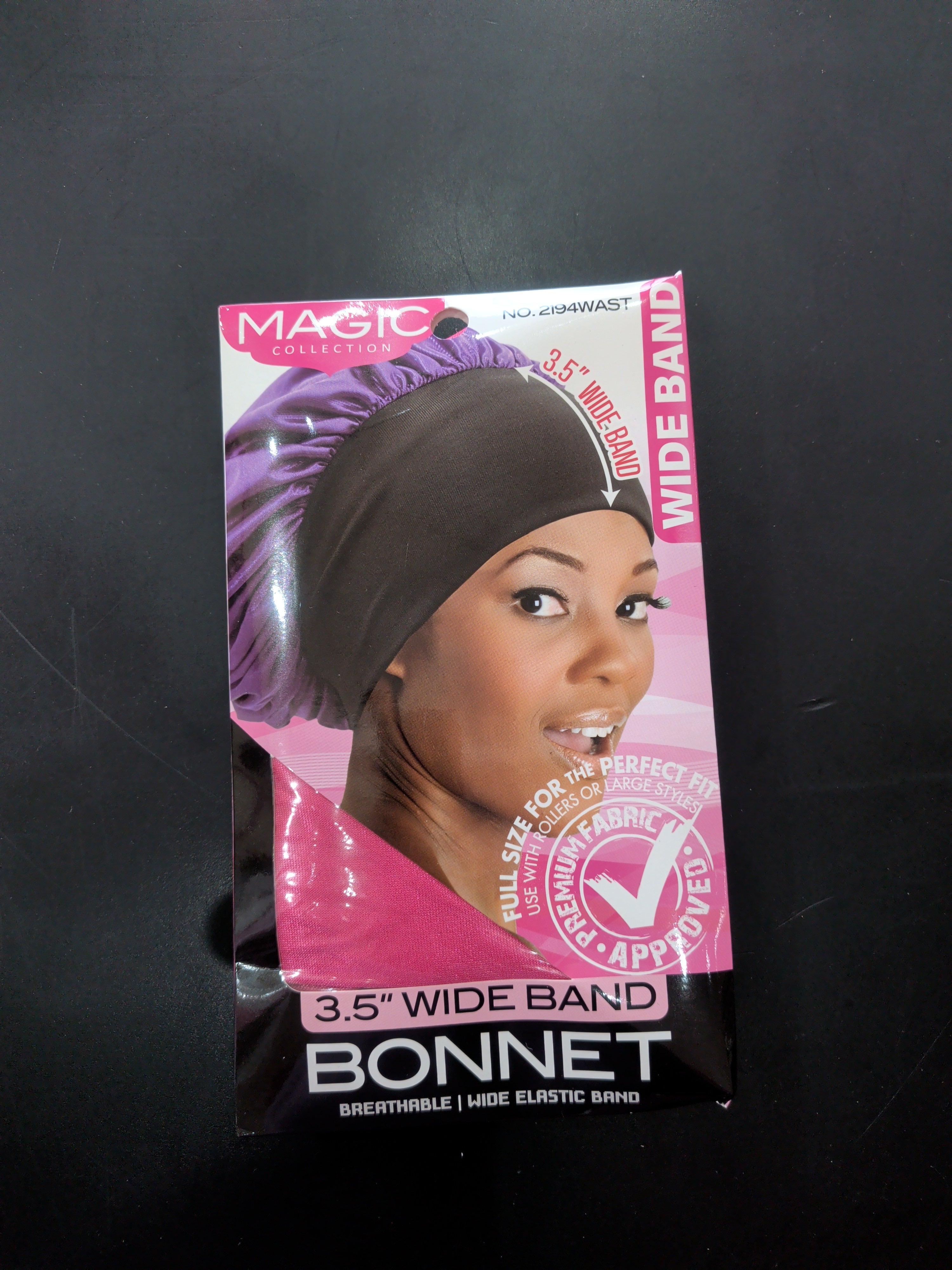 Magic college wide band bonnet purple