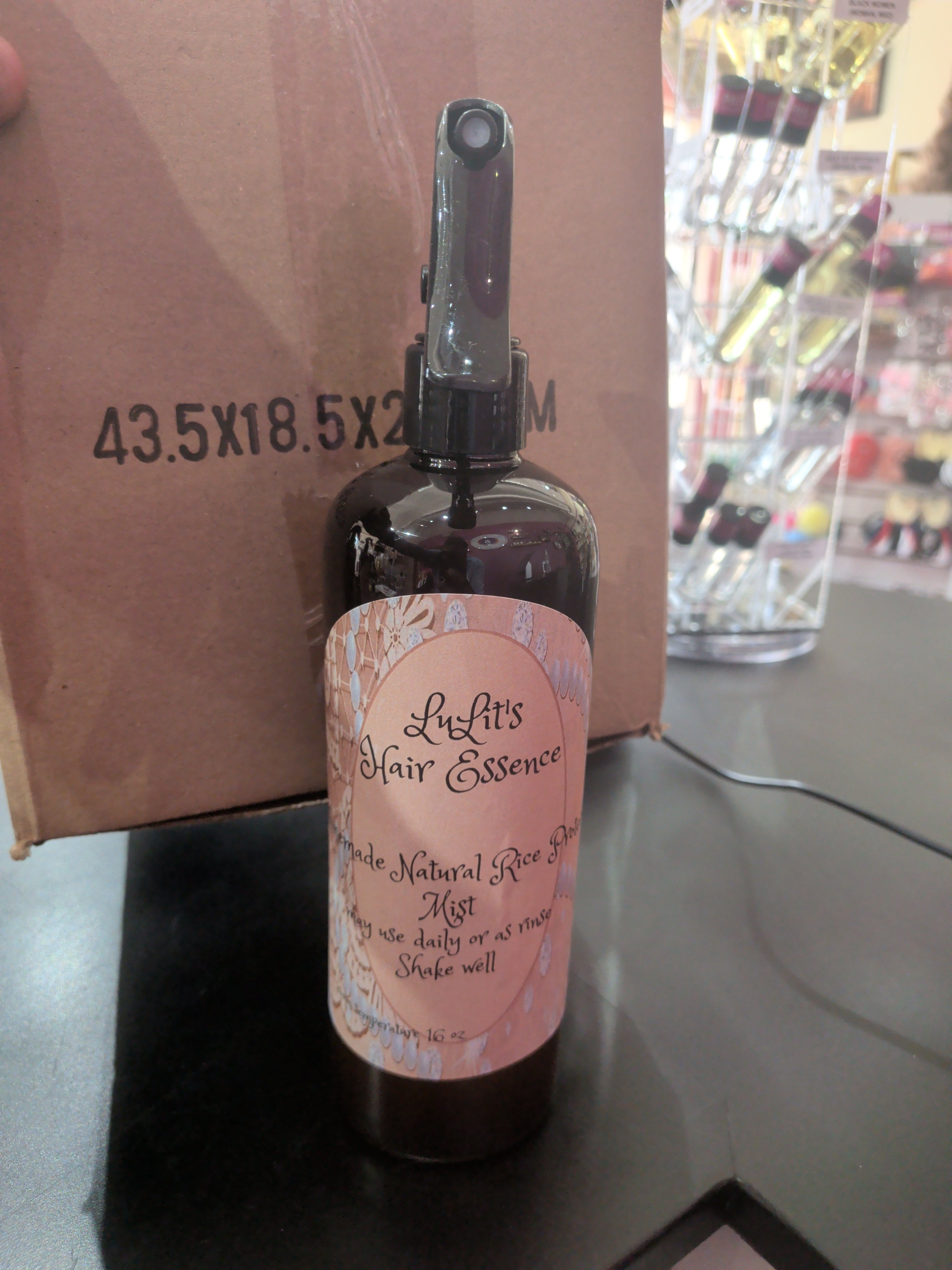 LulLits homemade natural rice protein mist