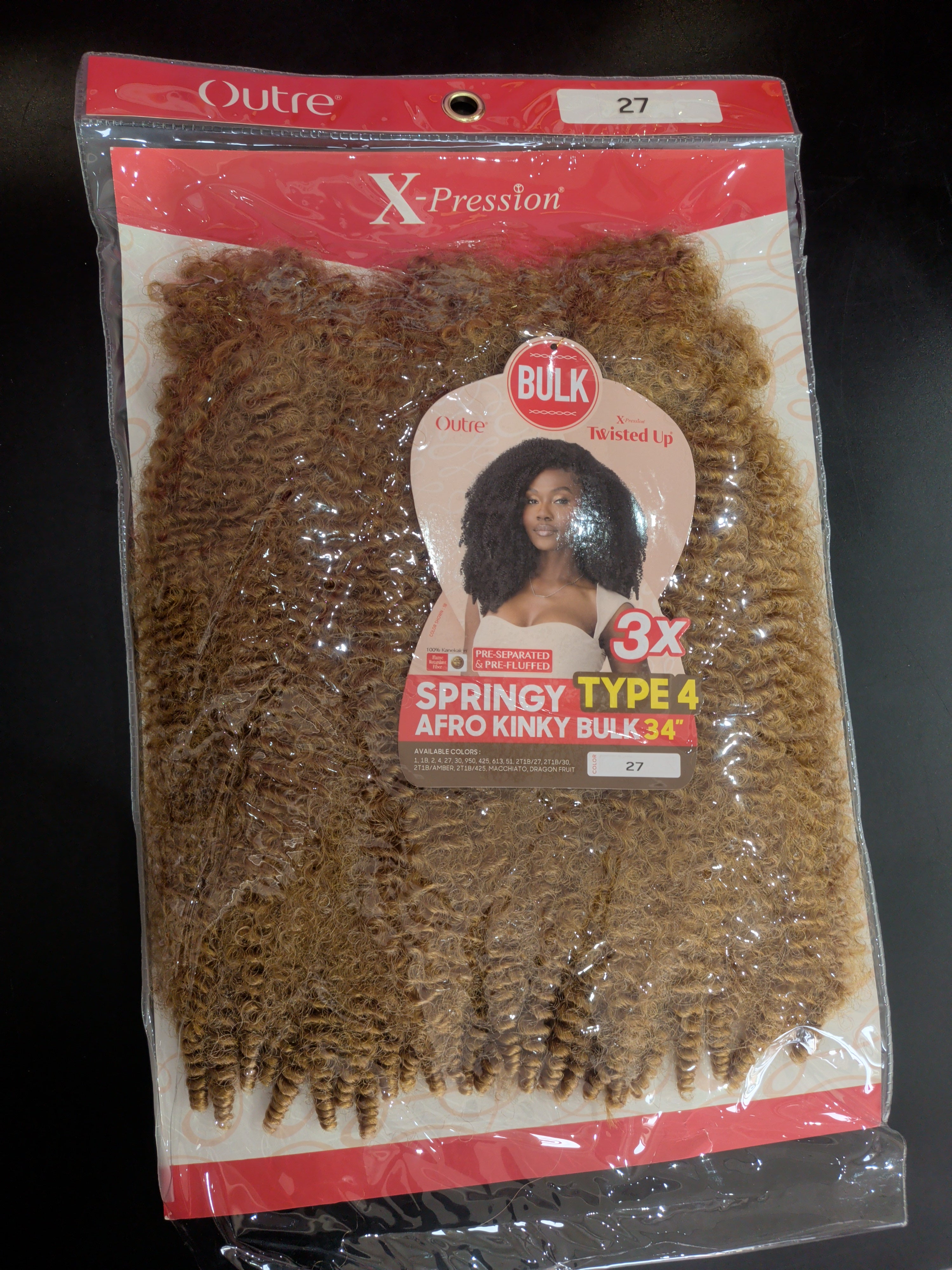 Outre springy type 4 afro kinky bulk 27