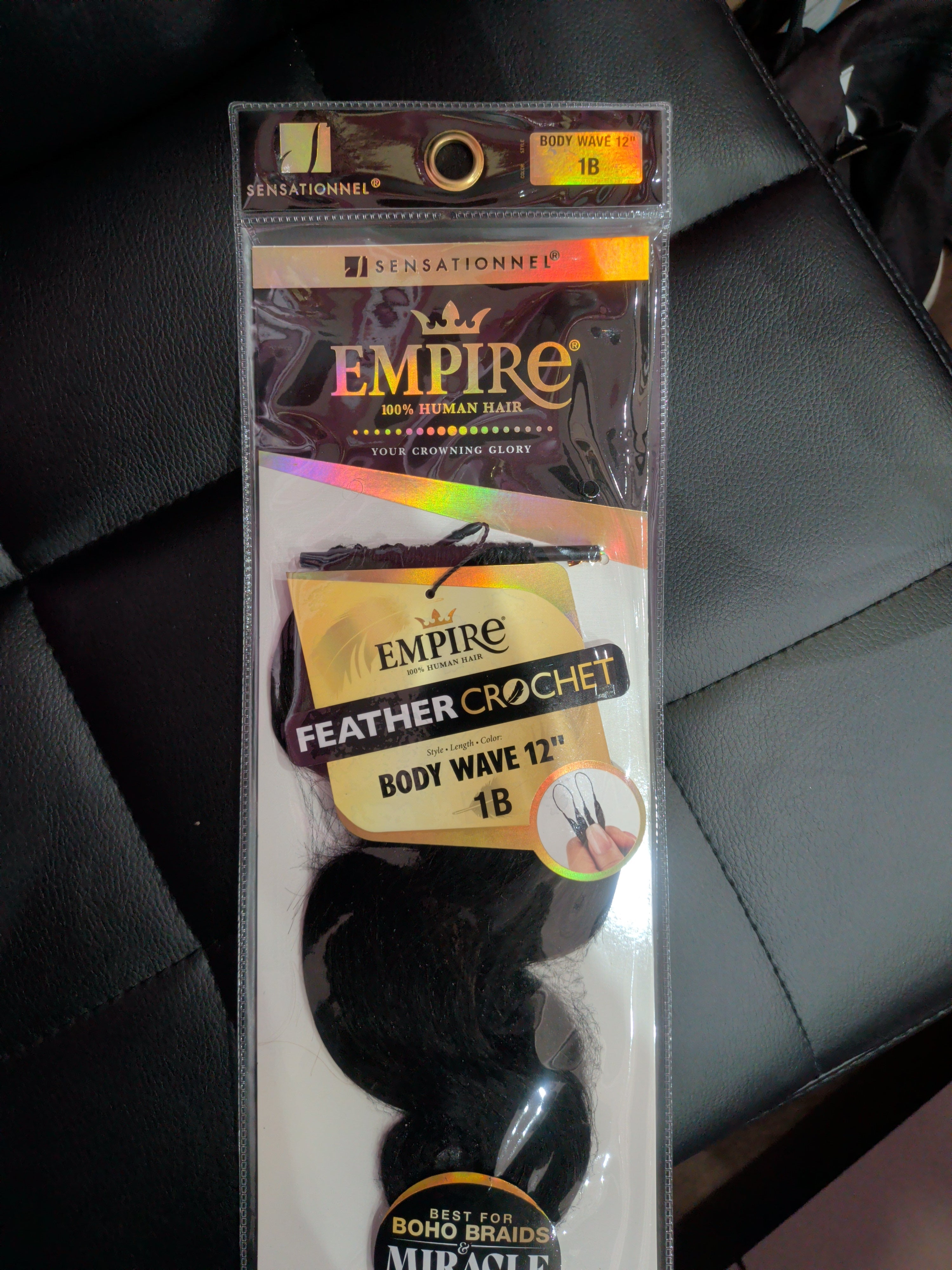 Empire feather crochet body wave 1B 12"