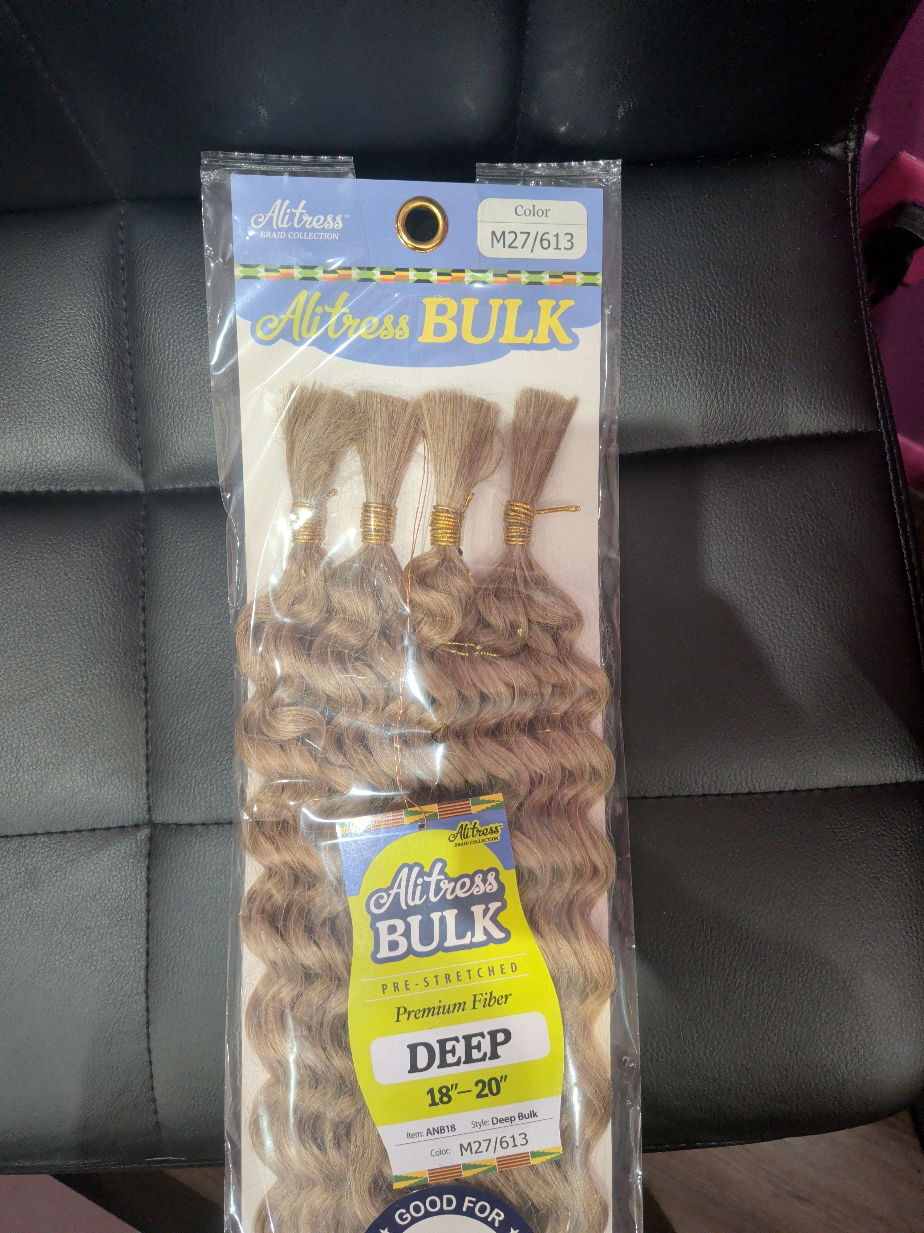 Alitress Bulk hair extensions M27/613