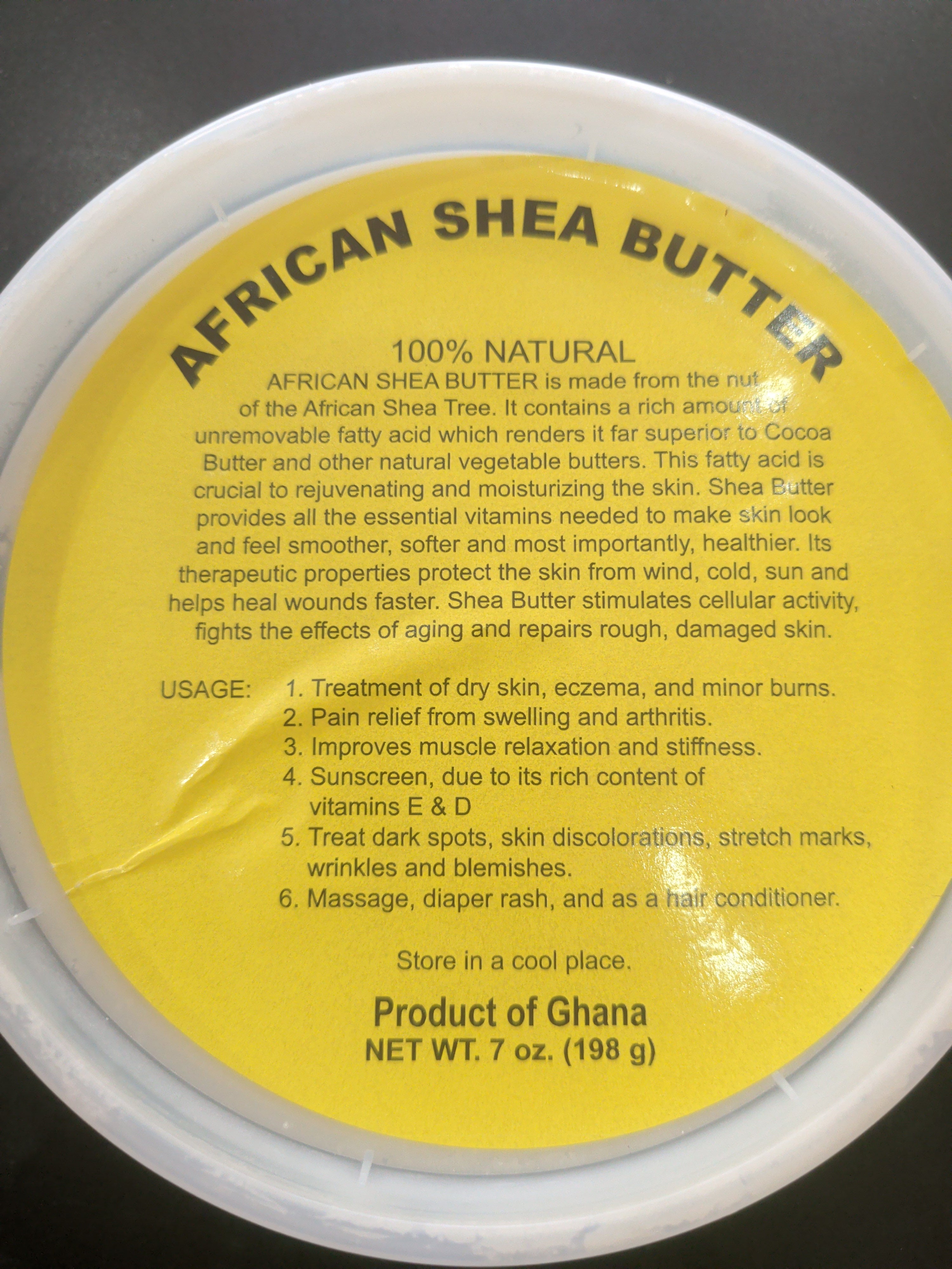 African Shea Butter Raw Cherry Mango 7 oz