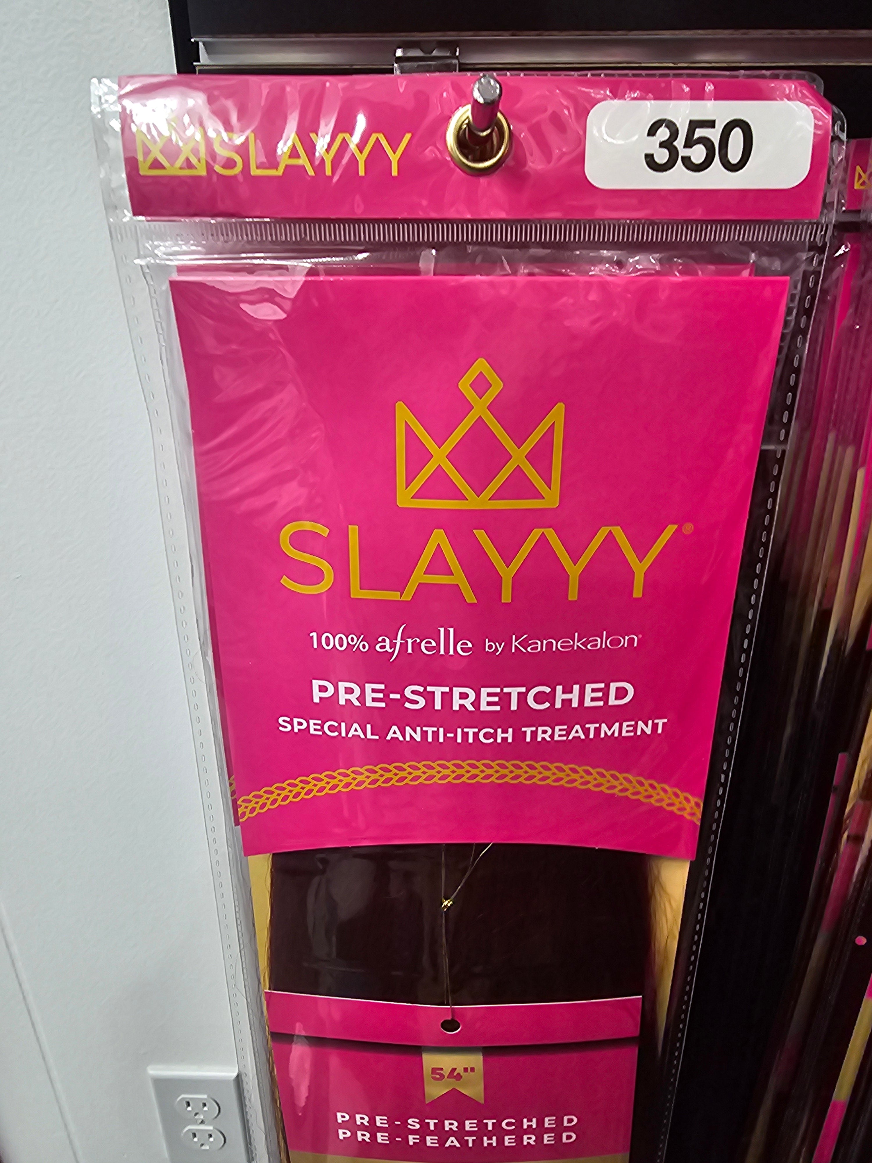 Slayyy-Ps54-350 850040779189 Slayyy Braiding Hair Pre-Stretched, Pre-Feathered 54" #350 - Marmalade       
