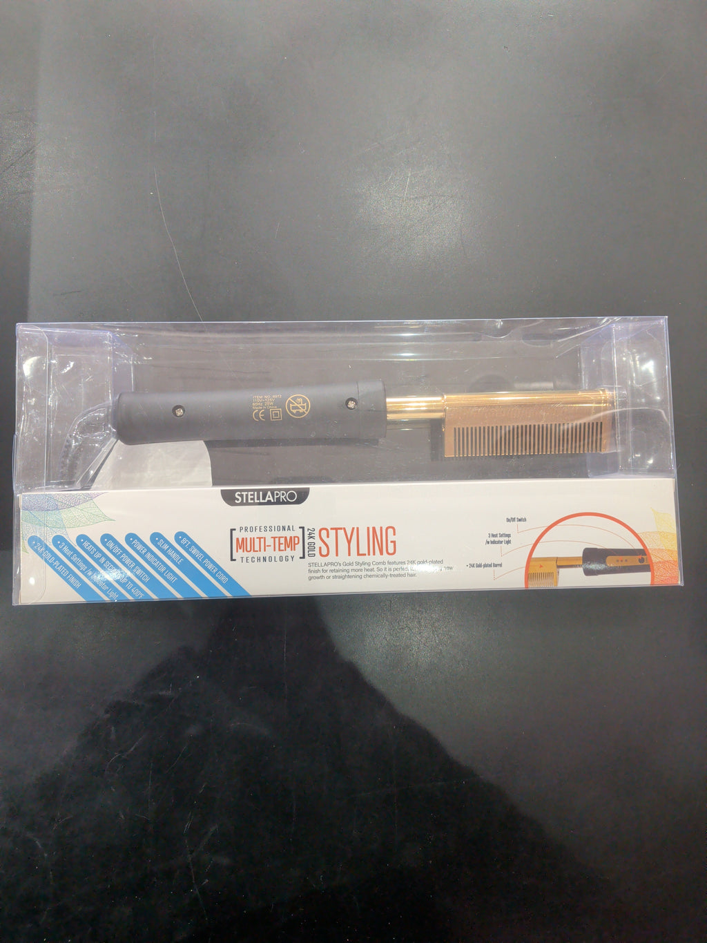 StellaPro professional multi-temp styling comb