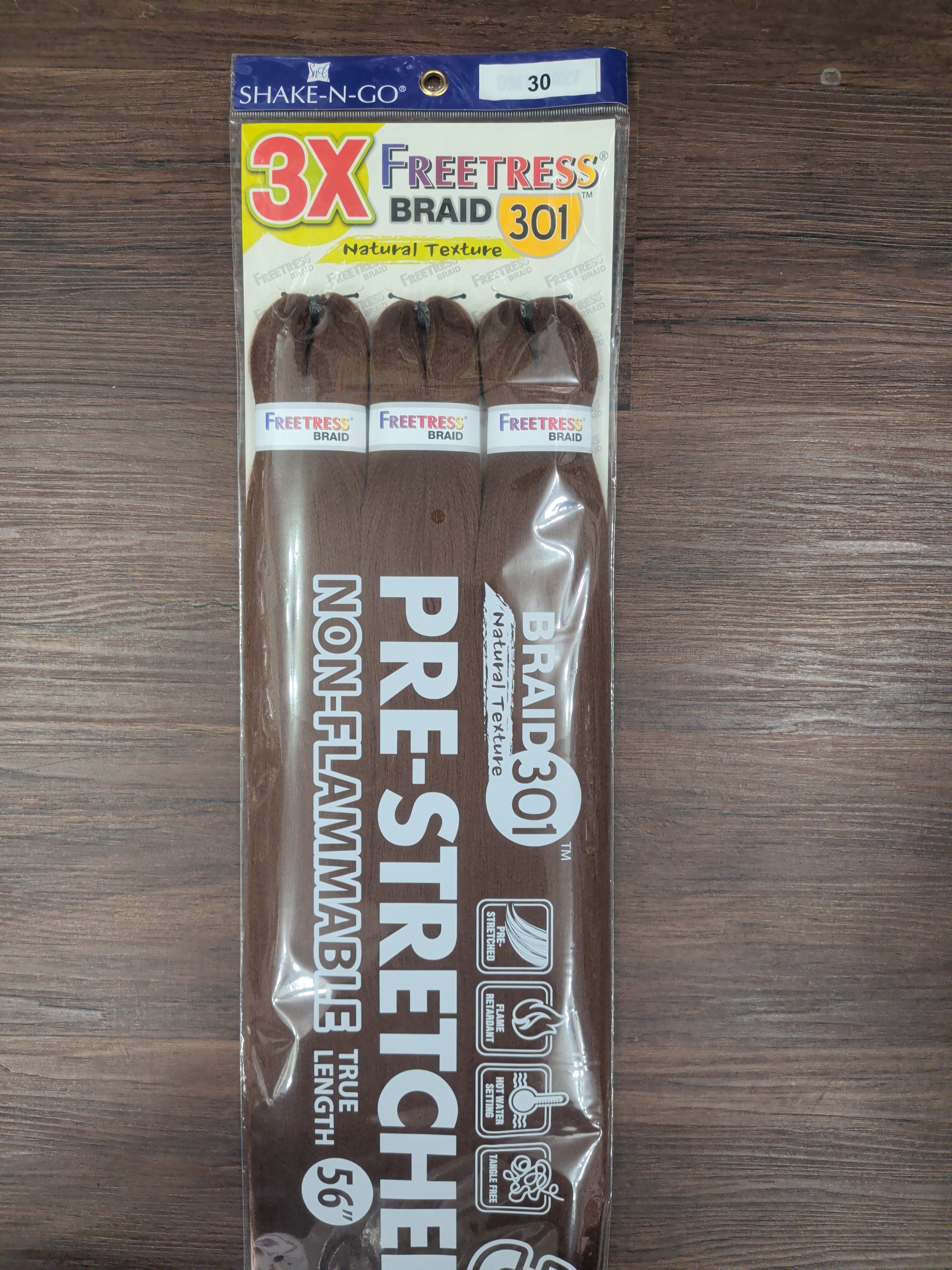 Shake-N-Go FreeTress 3X Braid 301 Pre-Stretched 56" #30