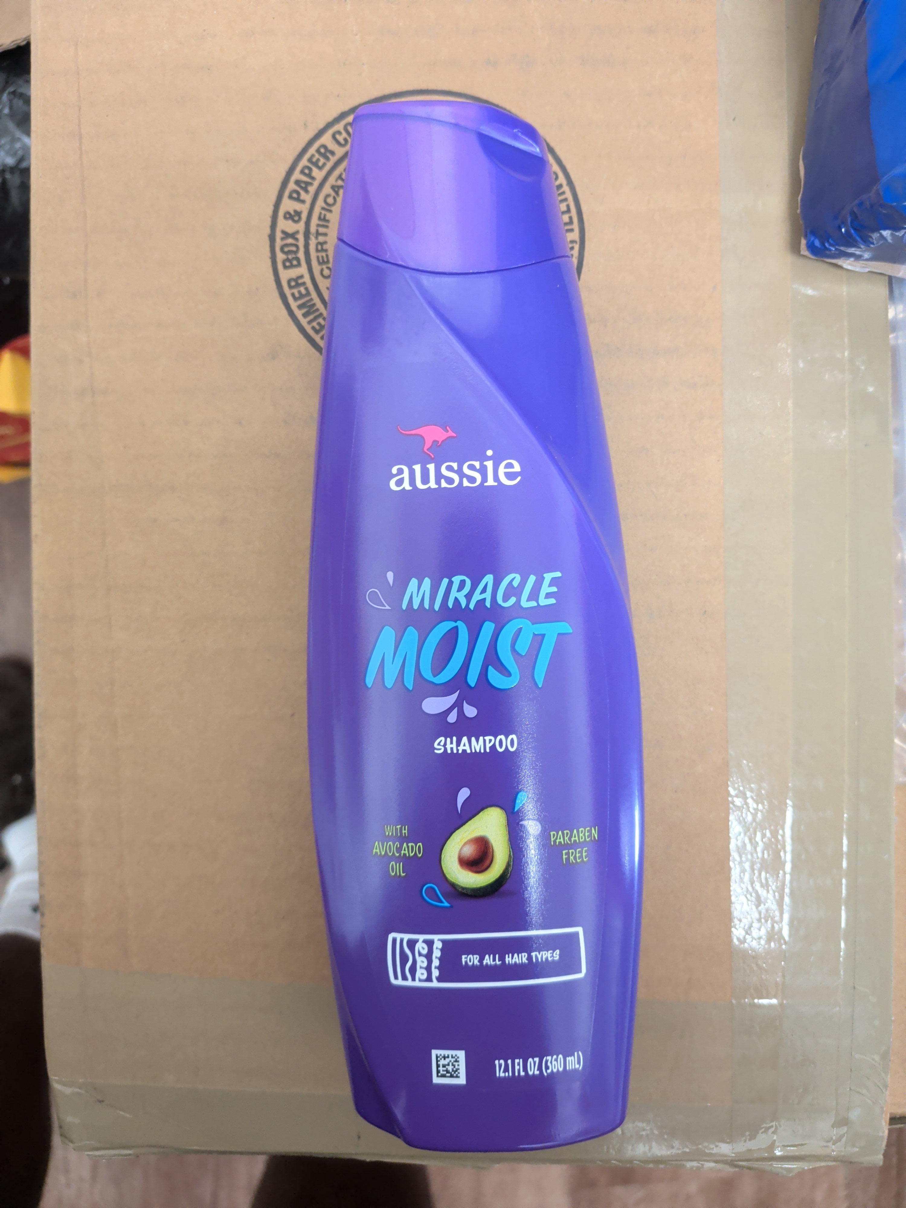 Aussie Miracle moist shampoo with avocado