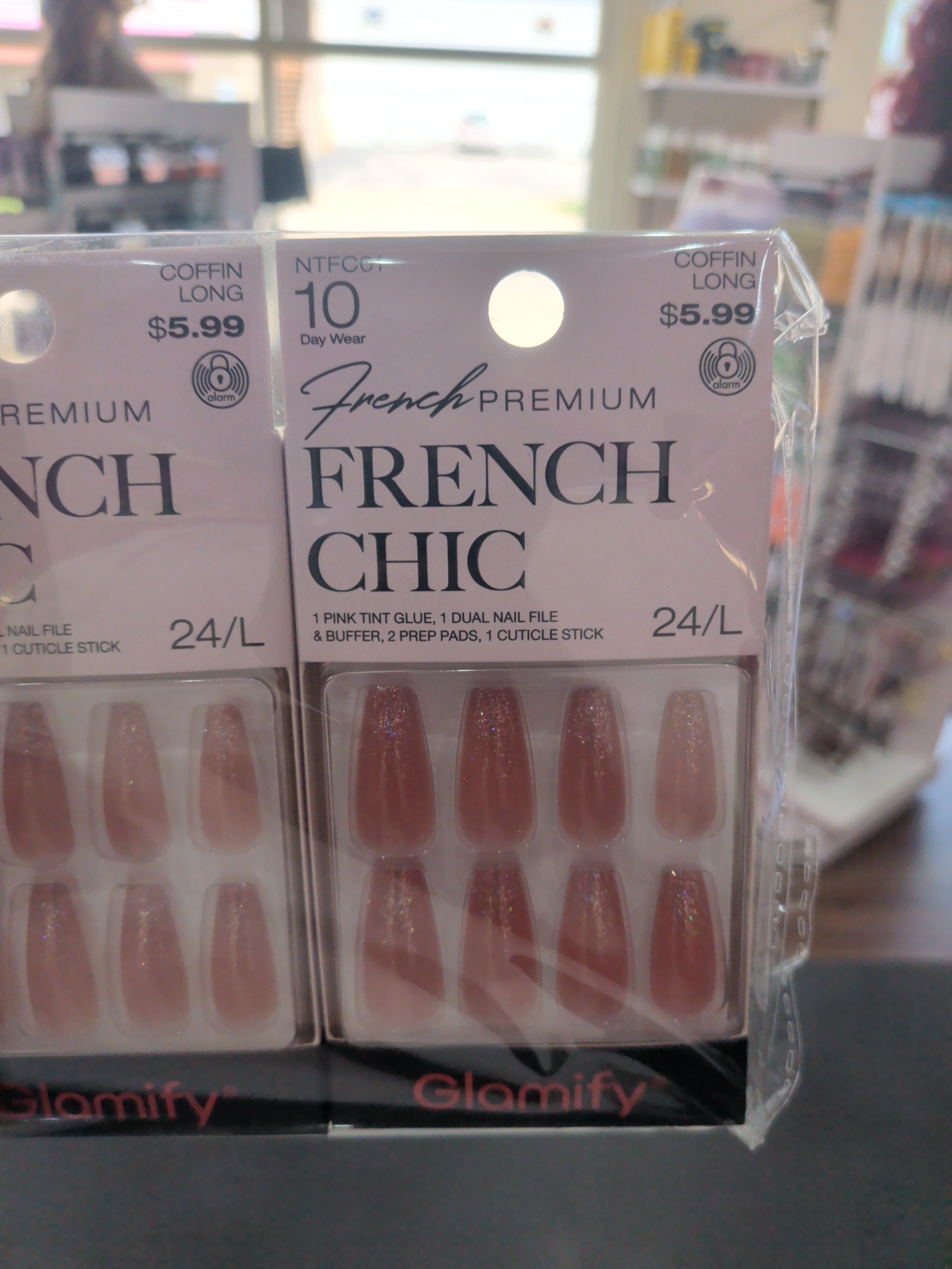 French premium coffin long nails