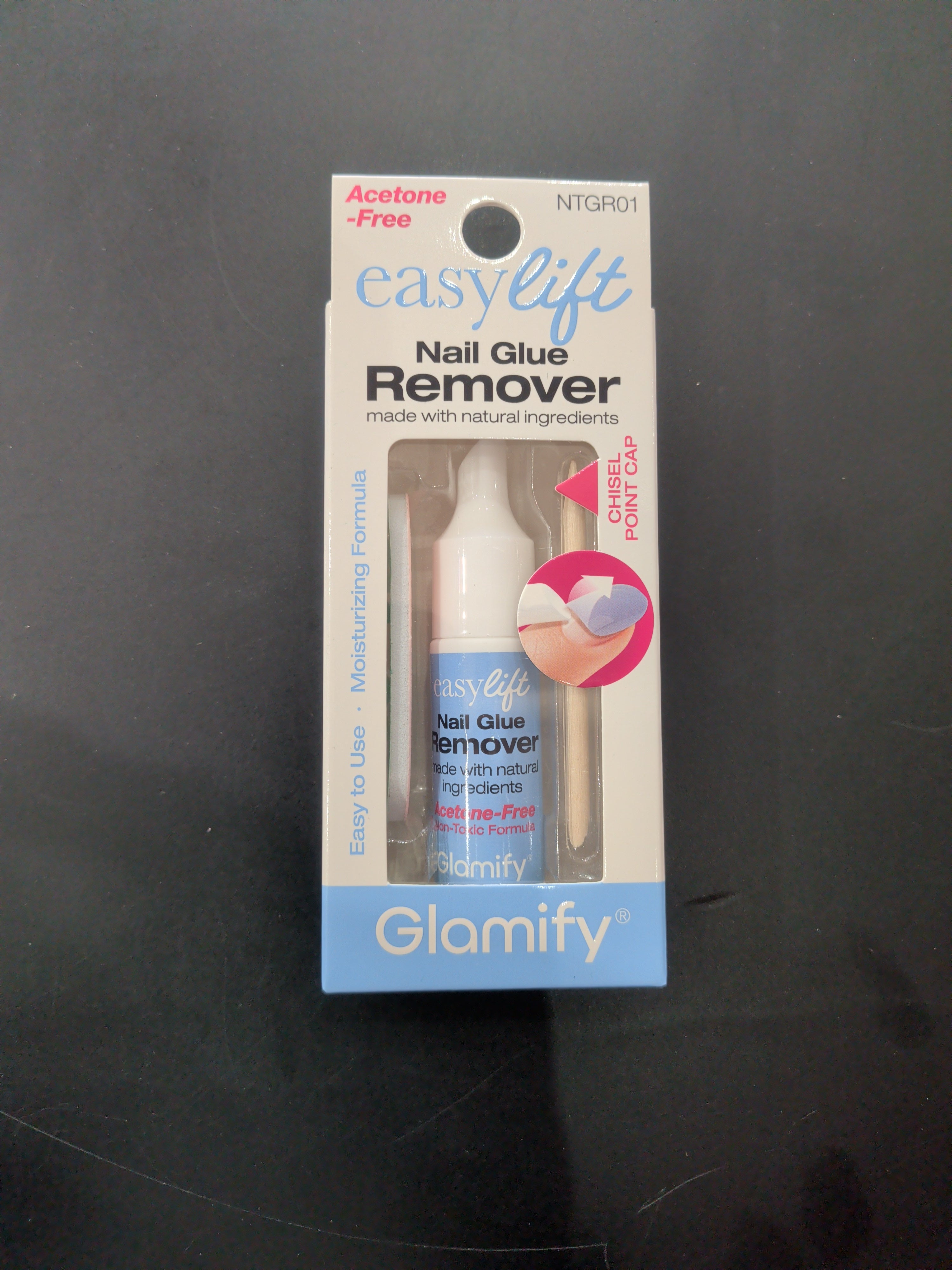 Easy lift nail glue remover