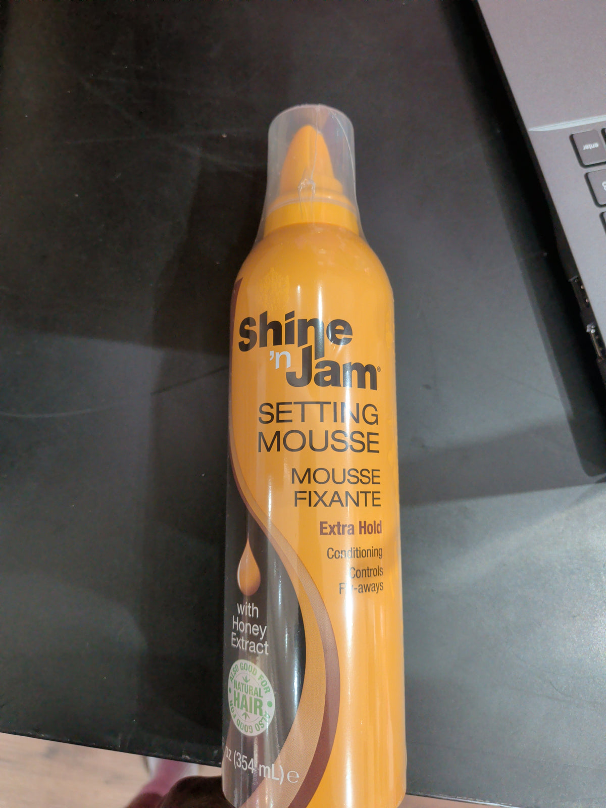 Shine n jam setting mousse extra hold with honey extract