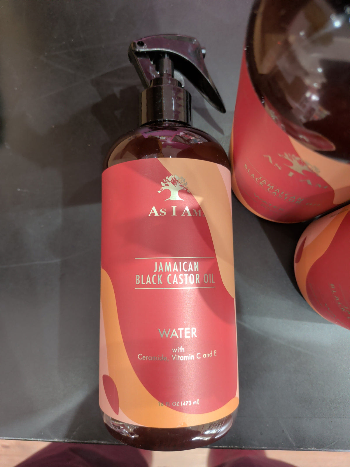 As I am Jamaican black castor oil water