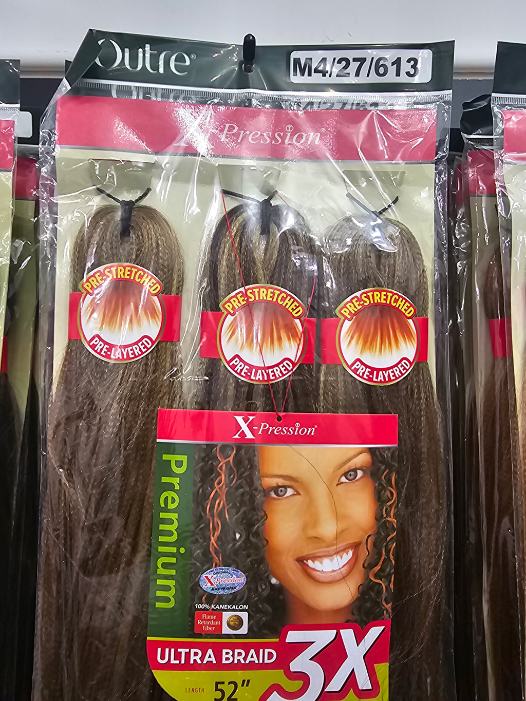 Outre Synthetic Braids X-Pression Kanekalon 52" Pre Stretched m4/27/613